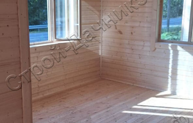 4 Каркасно-щитовой дом Д-3, 9x8.5м, 67.5 М², Ленинградская область, Лодейнопольский район, деревня Новая слобода (13)